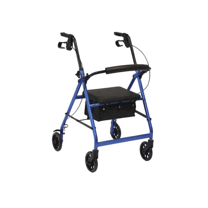 Photo déambulateur Rollator 4 roues alusstyle de face